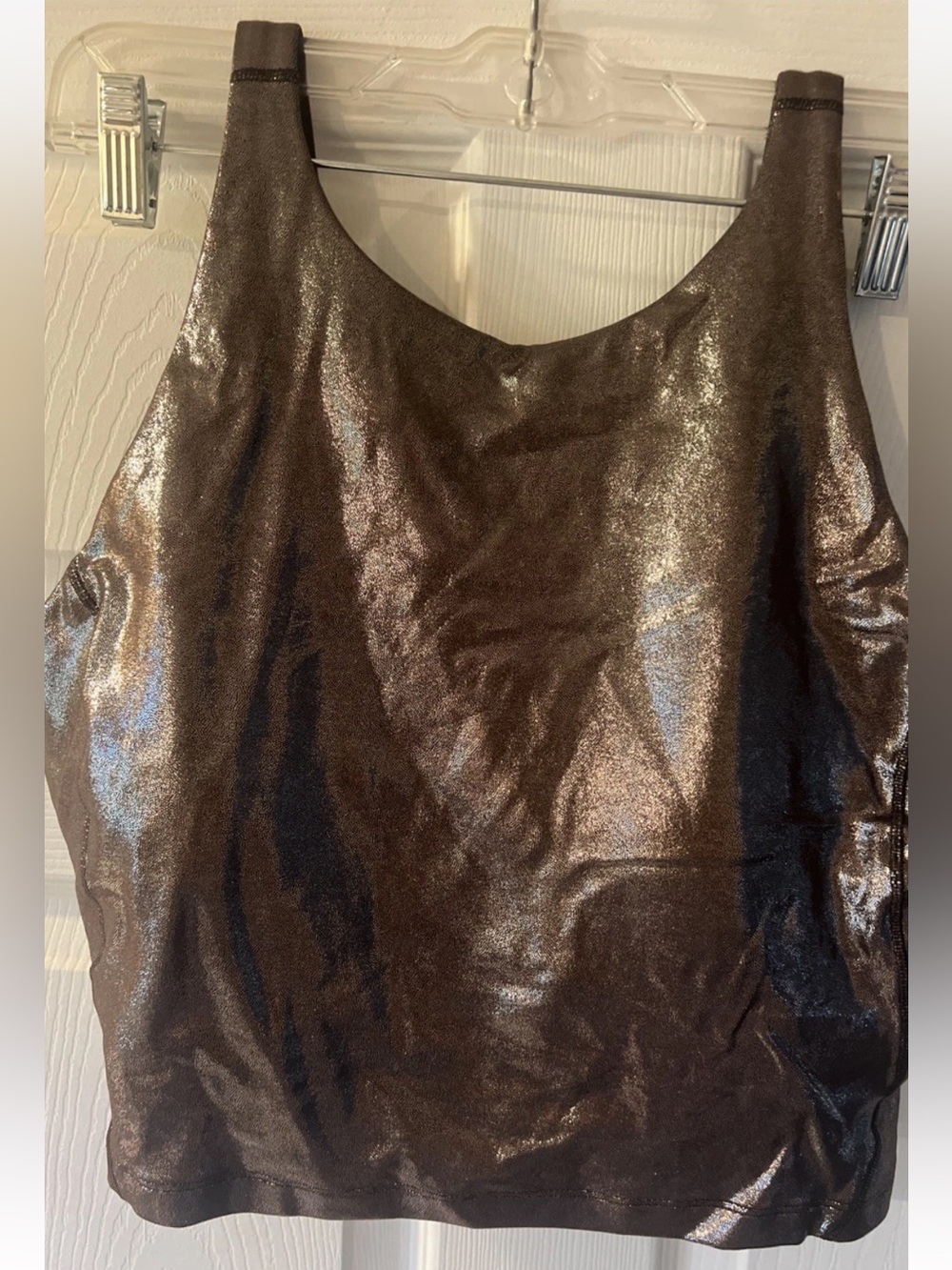 Lululemon athletica Shimmery Brown Tank Top NWOT. Size 14